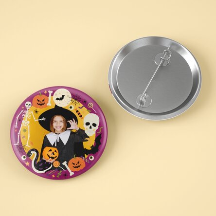 Insignă personalizată cu poză - Halloween 