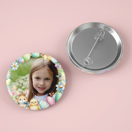 Insignă personalizată cu poză - Paște