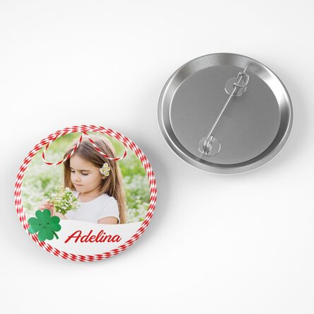 Insignă personalizată cu poză și nume - Mărțișor