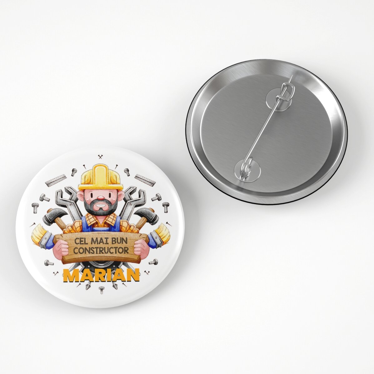 Personalised badge with text - The best builder