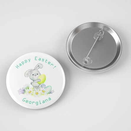 Insignă personalizată cu text - Paște fericit!