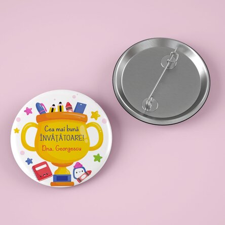 Insignă personalizată cu text - Profesor