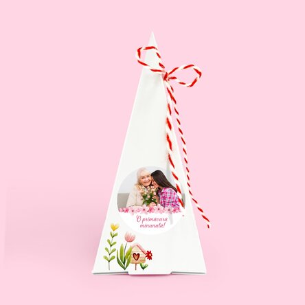 Kit de plantat flori - mărțișor personalizat cu poză și text - Flowers