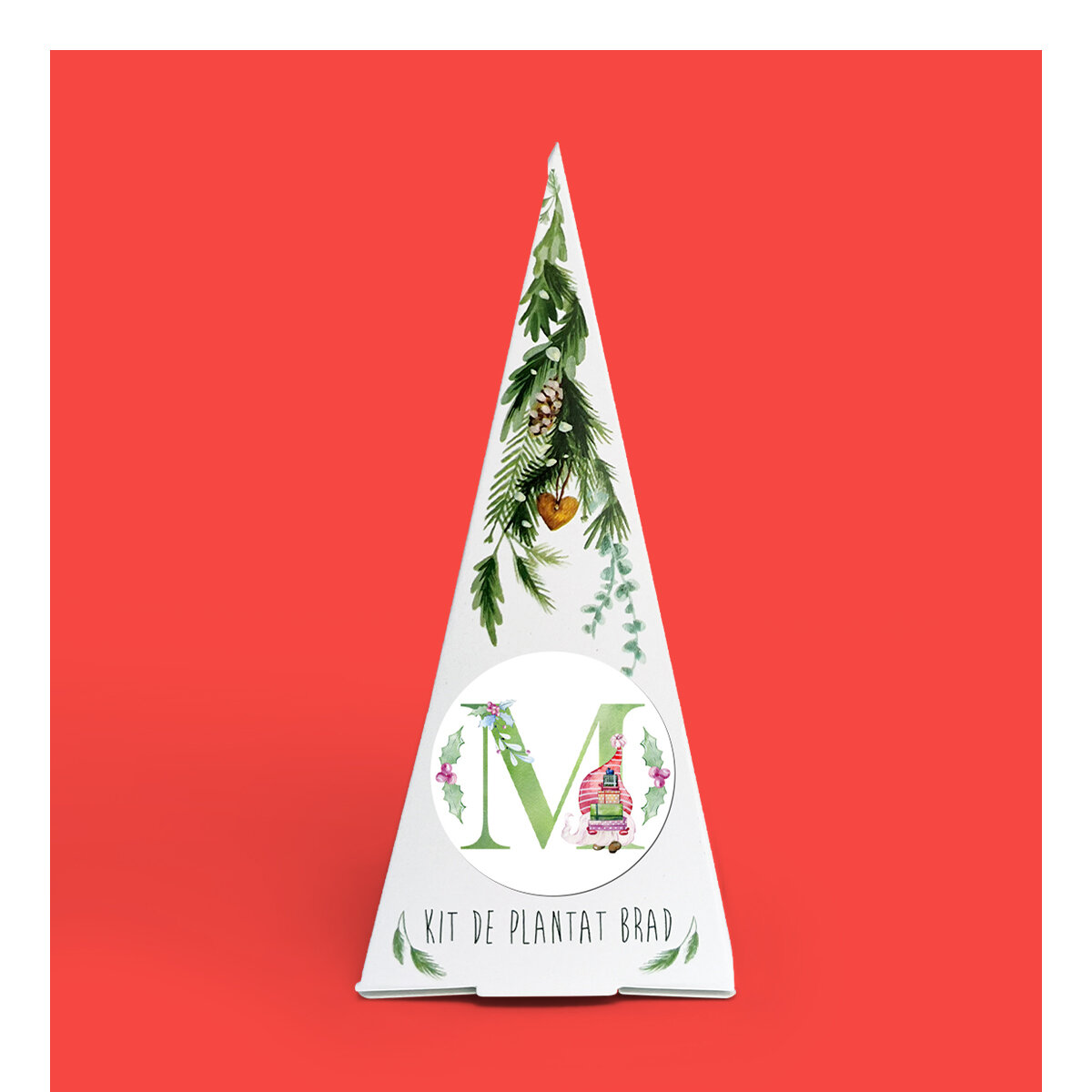 Kit-uri personalizate de plantat brad de Moș Nicolae