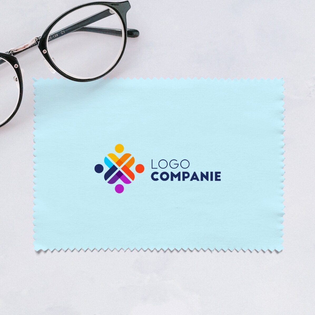 Lavetă pentru curățare ecrane, ochelari, personalizată cu logo