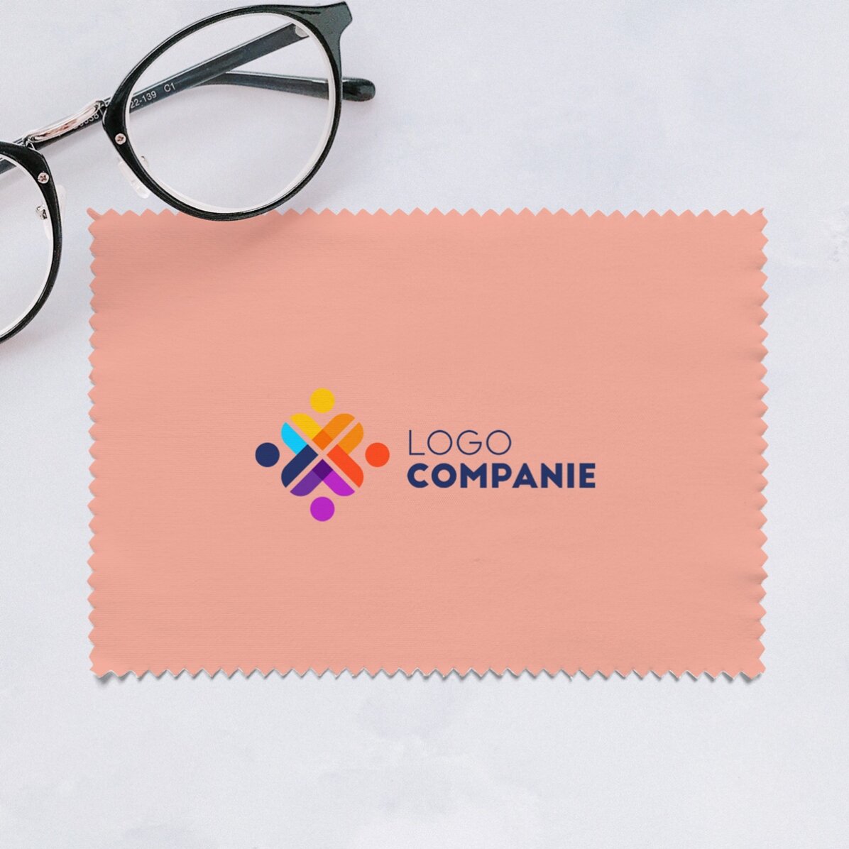 Lavetă pentru curățare ecrane/ochelari personalizată cu logo