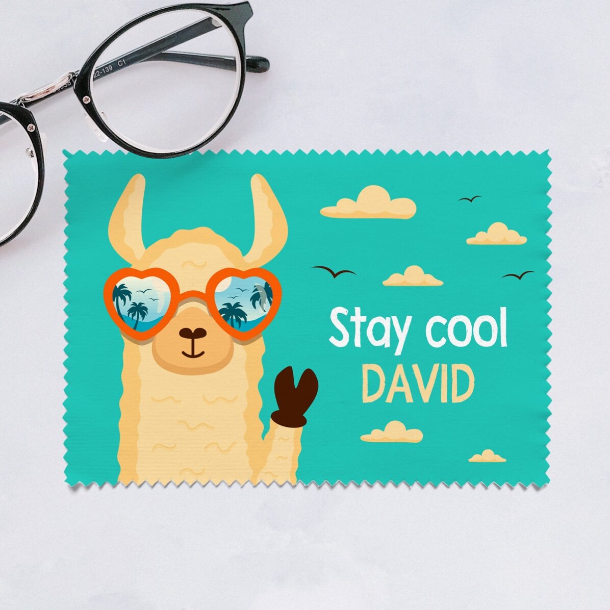 Lavetă pentru curățare ecrane, ochelari, personalizată cu mesaj - Cool
