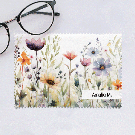 Lavetă personalizată cu nume pentru curățare ecrane/ochelari