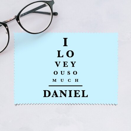 Lavetă personalizată pentru curățare ecrane/ochelari - Vision test