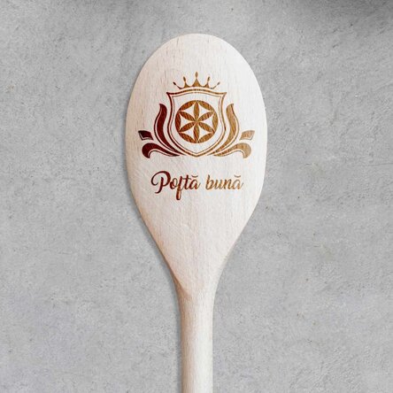 Lingură de lemn personalizată - Royal