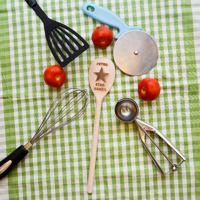 Lingură de lemn personalizată - Starul din bucătărie