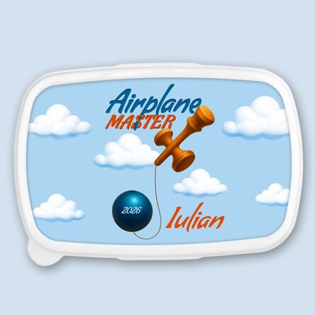 Lunch box, caserolă personalizat cu text - Airplane Master