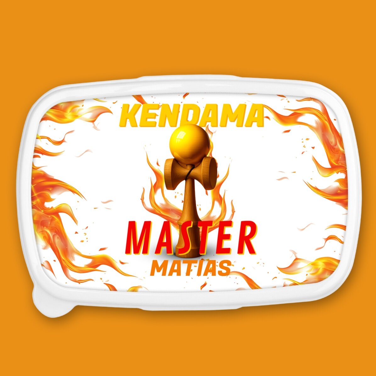 Lunch box, caserolă personalizat cu text - Kendama Master