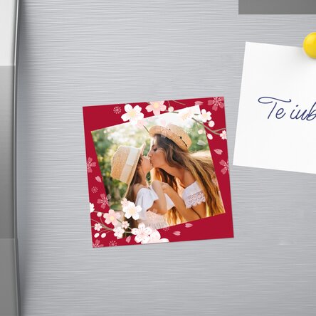 Magnet 10x10 personalizat cu o poză - Cherry blossoms