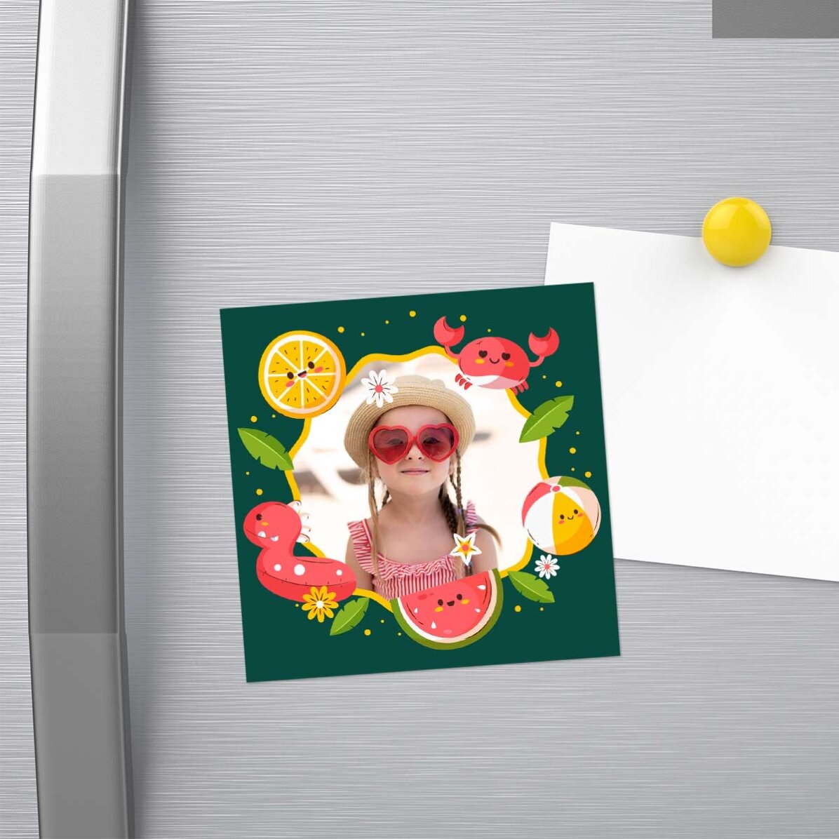 Magnet 10x10 personalizat cu poză - Vacanța de vară 