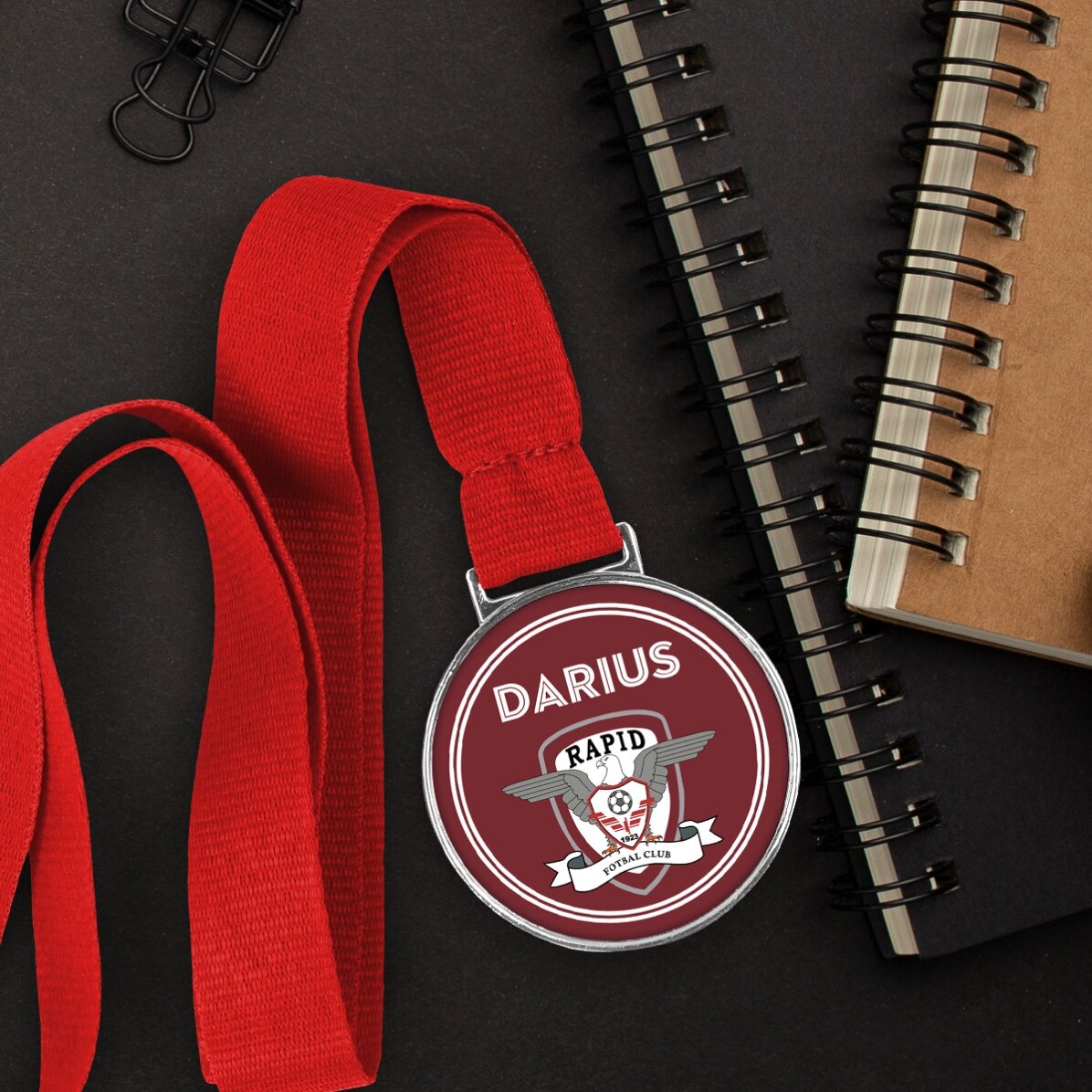 Medalie FC Rapid personalizată cu nume