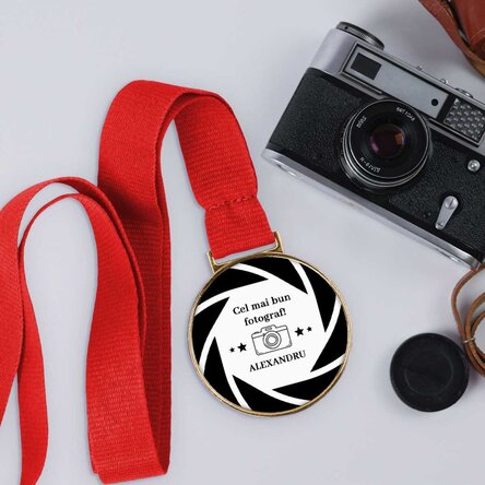 Medalie personalizată cu mesaj - Fotograf