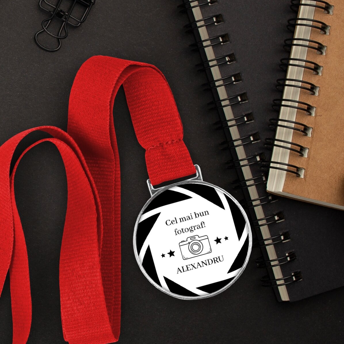 Medalie personalizată cu mesaj - Fotograf