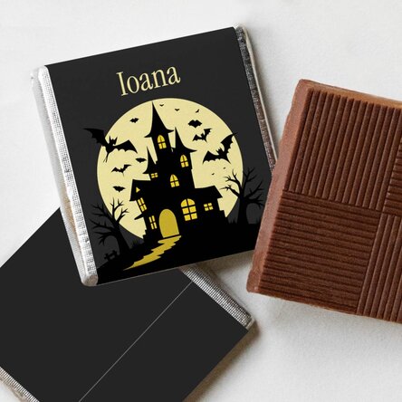 Mini ciocolată personalizată cu text - Halloween