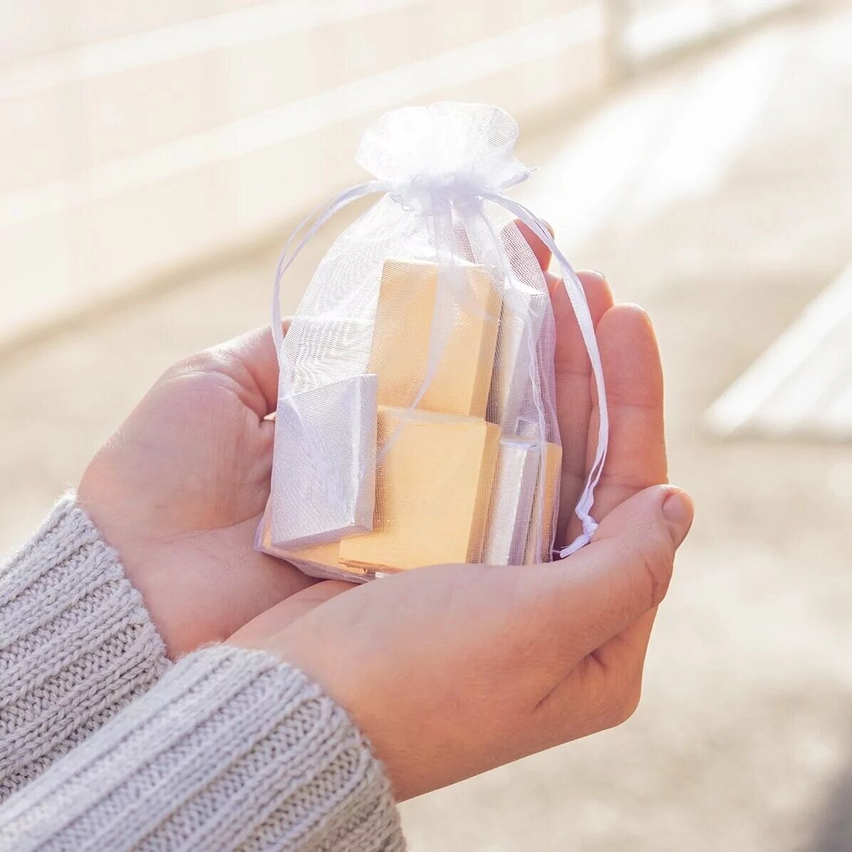 Set 10 mini ciocolățele personalizate cu nume - Gnomi de Crăciun