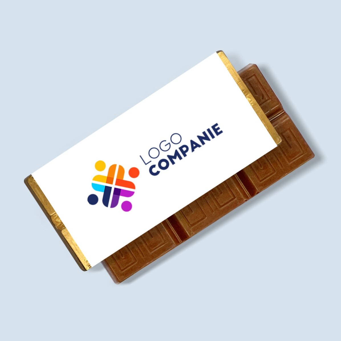 Mini tabletă de ciocolată personalizată cu logo