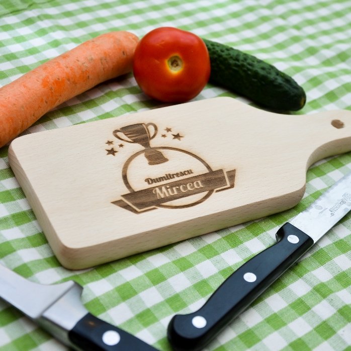 Mini tocător personalizat - Bucătar campion