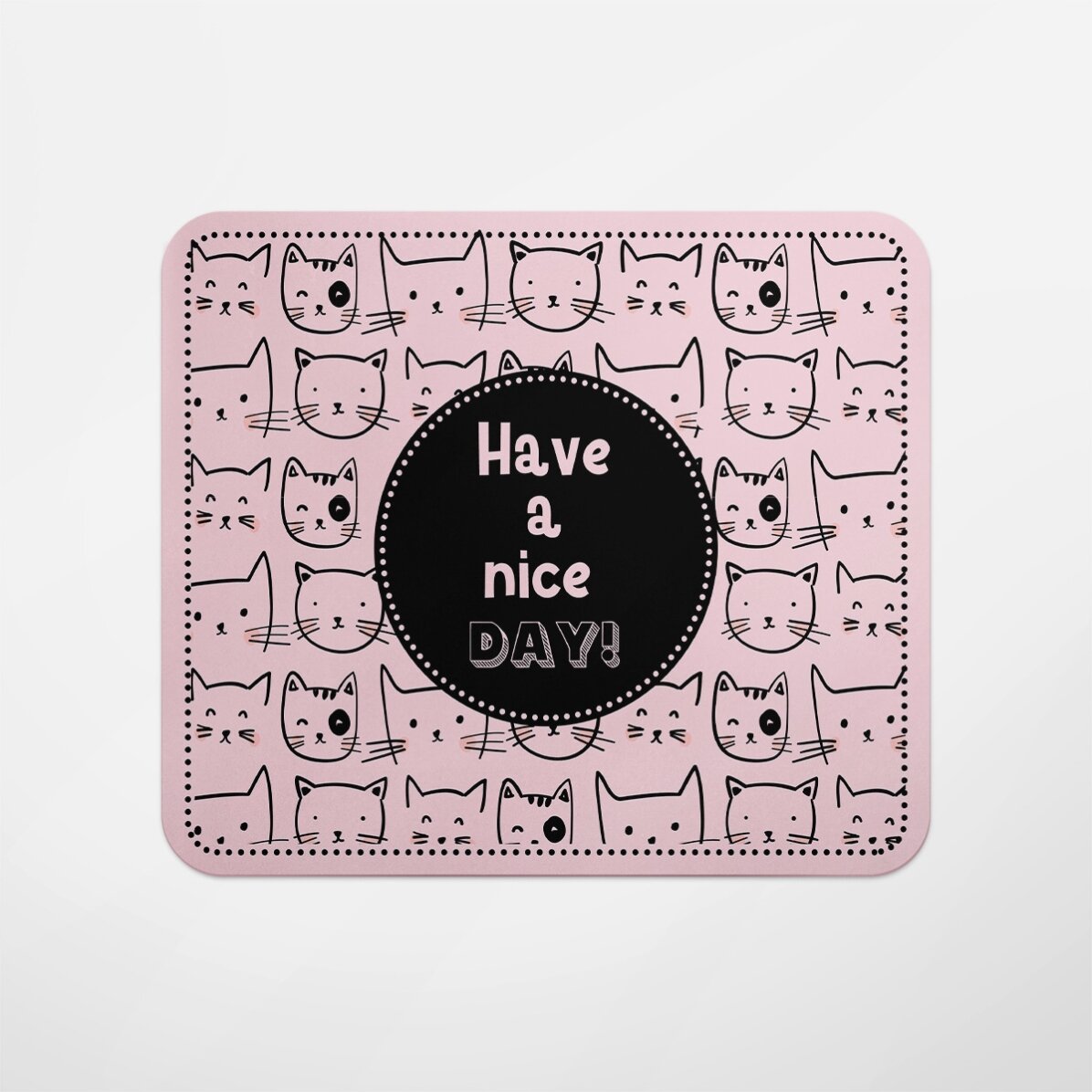 Mouse pad cu text - Cats
