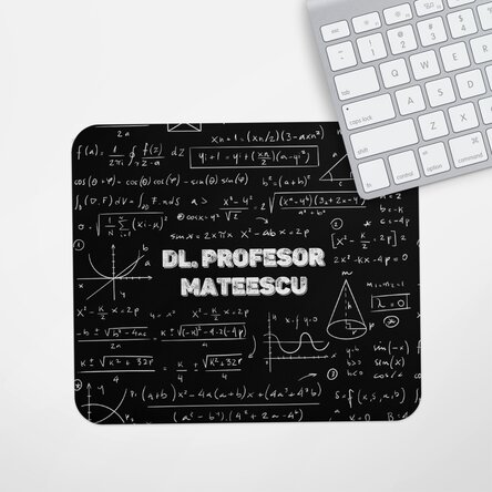 Mouse pad personalizat cu nume - Profesor de matematică