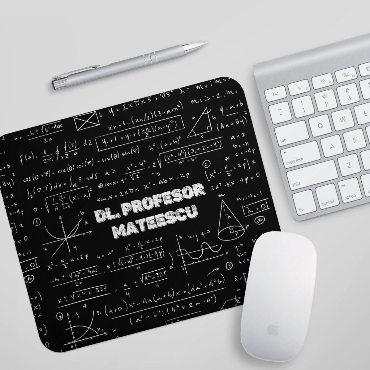 Mouse pad personalizat cu nume - Profesor de matematică