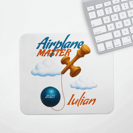 Mouse pad personalizat cu text - Airplane Master