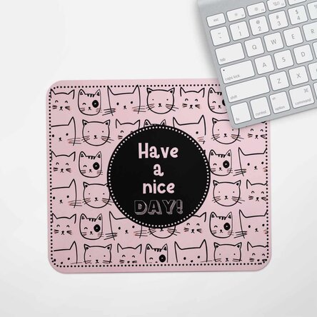 Mouse pad personalizat cu text - Cats