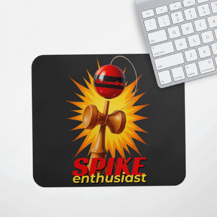 Mouse pad personalizat cu text - Spike Enthusiast