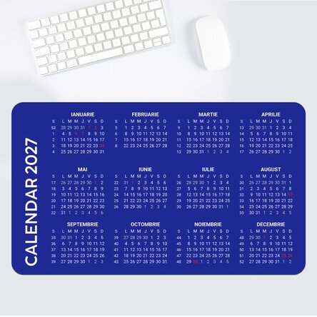 Mouse pad XXL personalizat cu calendar