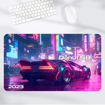 Mouse pad XXL personalizat cu text - Cyberpunk 