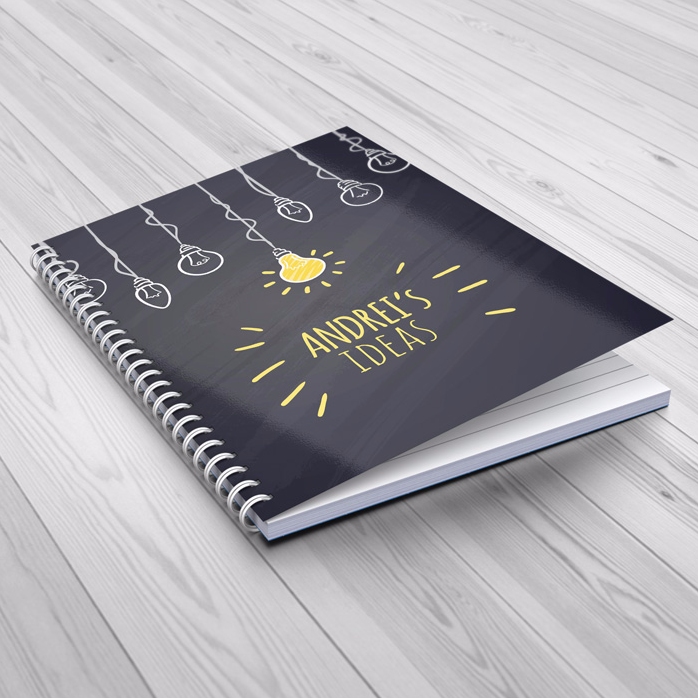 Notebook personalizat - Bright Ideas