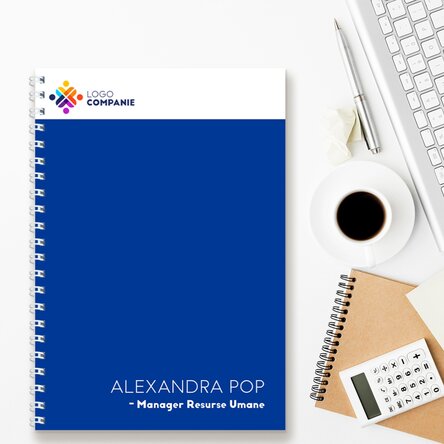 Notebook personalizat cu logo și text