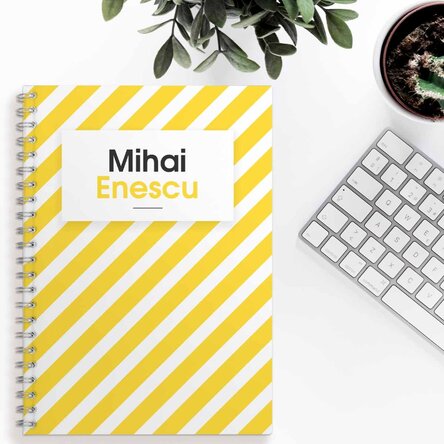 Notebook personalizat cu nume