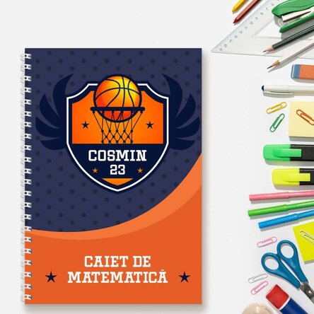 Notebook personalizat cu text - Baschet