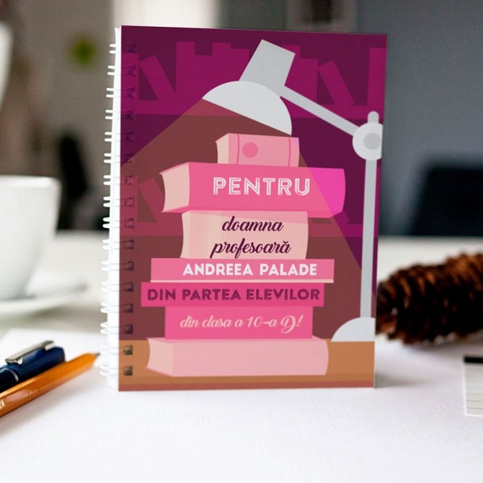 Notebook personalizat cu 5 texte 
