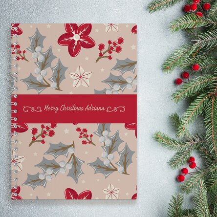 Notebook personalizat cu text - Christmas