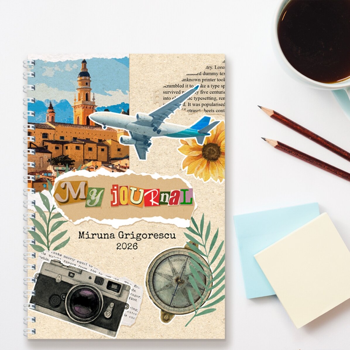 Notebook personalizat cu text - My Journal