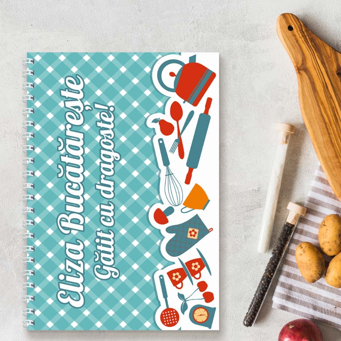 Notebook personalizat cu text