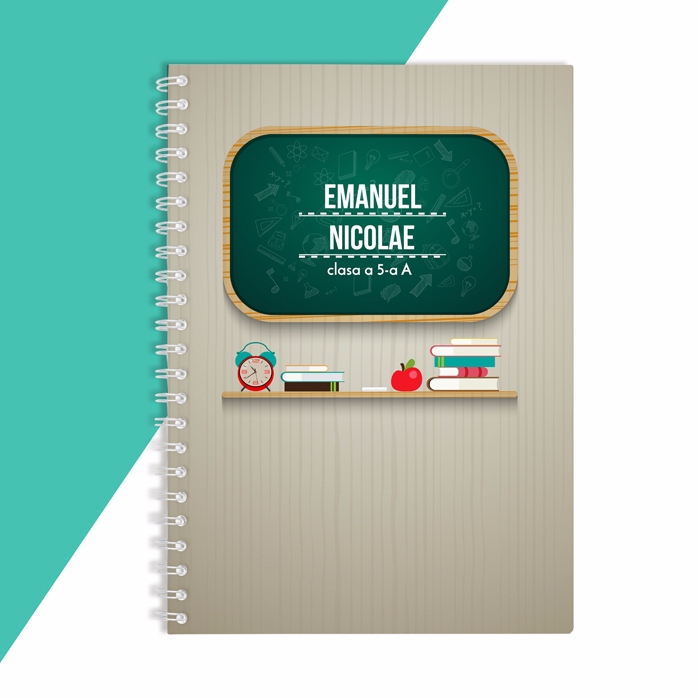 Notebook personalizat - Ediție de școală