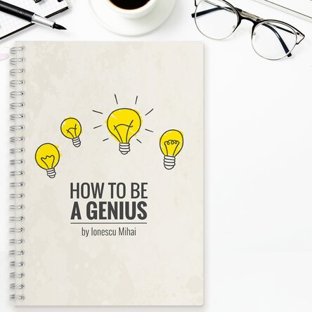 Notebook personalizat - How to be a genius