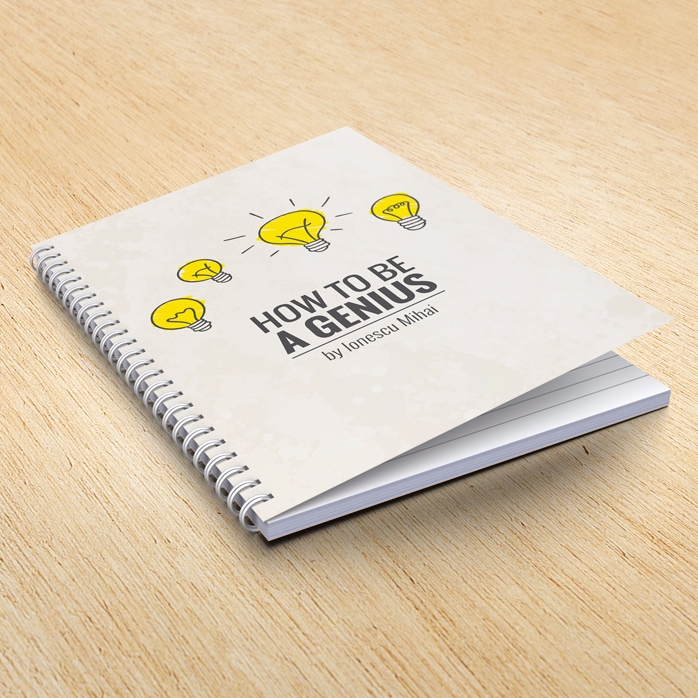 Notebook personalizat - How to be a genius