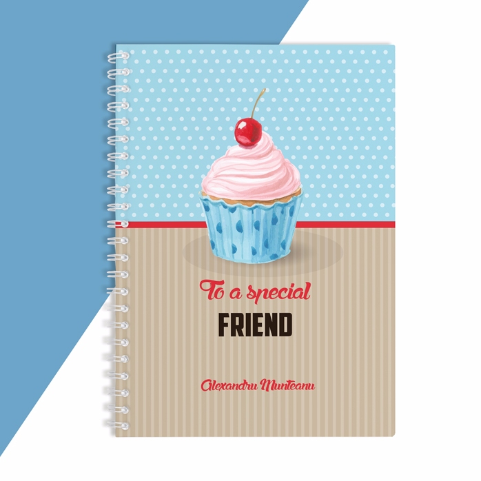 Notebook personalizat - Special Cupcake