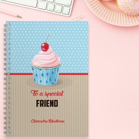 Notebook personalizat - Special Cupcake