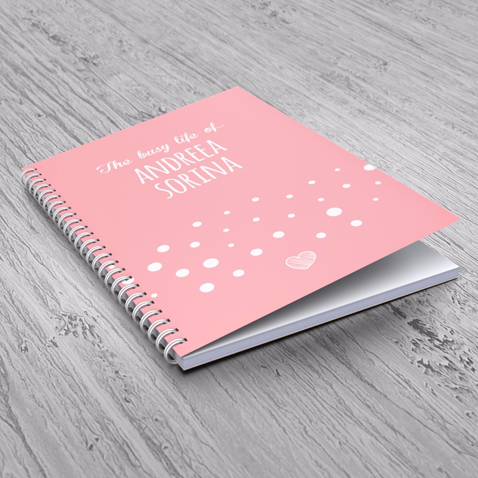 Notebook personalizat - The busy life of...