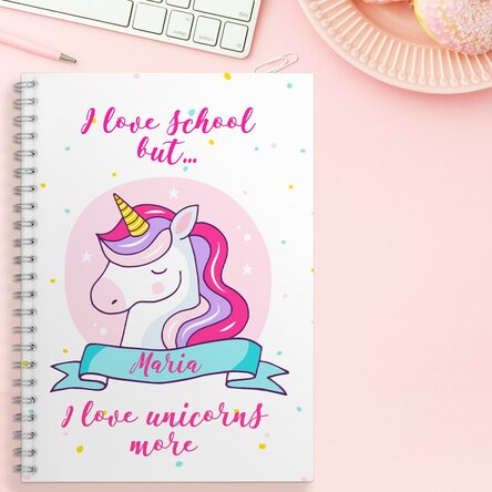 Notebook personalizat unicorn
