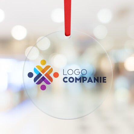 Ornament rotund personalizat cu logo